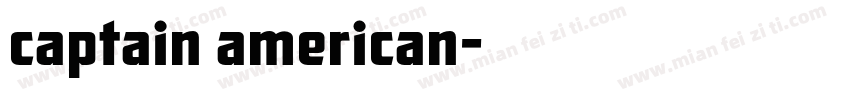 captain american字体转换
